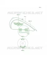 DecalsEbonyBlueVN800 B1 per Kawasaki Vulcan 800 Classic 1997