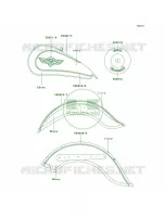 DecalsEbonyIvolyVN800 B4 per Kawasaki Vulcan 800 Classic 1997