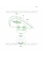 DecalsWhiteRedVN800 B1 per Kawasaki Vulcan 800 Classic 1997