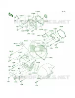 Left Engine Covers per Kawasaki Vulcan 800 Classic 1997