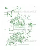Crankcase per Kawasaki Eliminator 600 1996