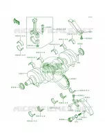 Crankshaft per Kawasaki Eliminator 600 1996