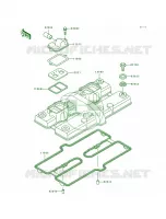 Cylinder Head Cover per Kawasaki Eliminator 600 1996
