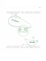 DecalsRedZL600 B3 per Kawasaki Eliminator 600 1996