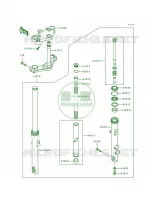 Front Fork per Kawasaki Eliminator 600 1996