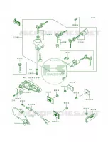 Ignition SwitchLocksReflectors per Kawasaki Eliminator 600 1996