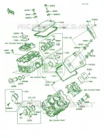 Cylinder Head Cover per Kawasaki Vulcan 750 1992