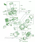 CylinderPiston per Kawasaki Vulcan 750 1992