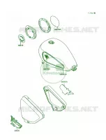 DecalGreenGreenVN750 A8A9 per Kawasaki Vulcan 750 1992