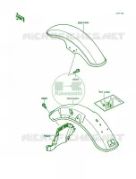Fender per Kawasaki Vulcan 750 1992