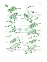 Footrest per Kawasaki Vulcan 750 1992