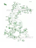 Muffler per Kawasaki Vulcan 750 1992