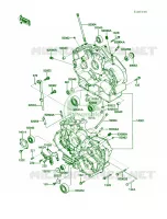 Crankcase per Kawasaki Vulcan 750 1988