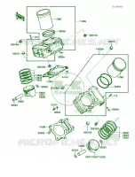 CylinderPistons per Kawasaki Vulcan 750 1988