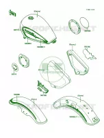 Decals per Kawasaki Vulcan 750 1988