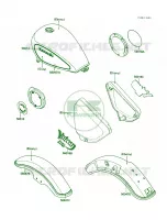 Decals per Kawasaki Vulcan 750 1988