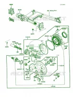 Drive ShaftFinal Gear per Kawasaki Vulcan 750 1988