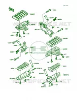 Footrests per Kawasaki Vulcan 750 1988