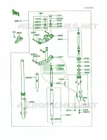 Front Fork per Kawasaki Vulcan 750 1988