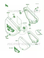 Side Covers per Kawasaki Vulcan 750 1988