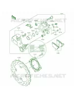 Rear Brake per Kawasaki Ninja ZX-10R 30th Anniversary 2015