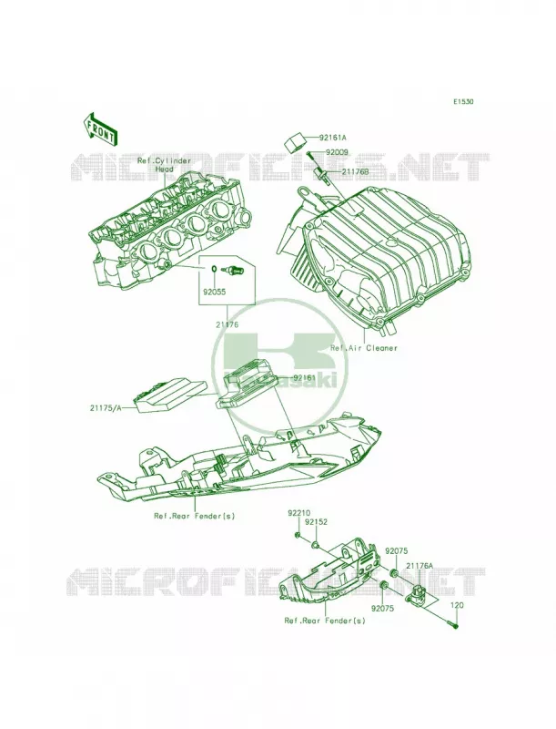 Fuel Injection Kawasaki MOTOS 636 2015 Ninja ZX-6R  ZX636FFF
