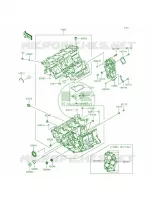 Crankcase per Kawasaki Ninja ZX-6R 2015