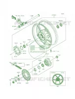 Rear WheelChain per Kawasaki Ninja ZX-6R 2015