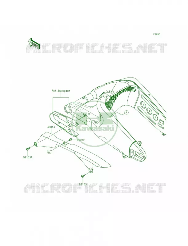 Chain Cover Kawasaki MOTOS 636 2015 Ninja ZX-6R  ZX636FFFA