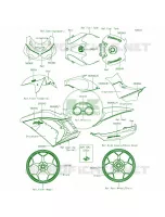 DecalsRedFFFB per Kawasaki Ninja ZX-14R ABS 30th Anniversary 2015
