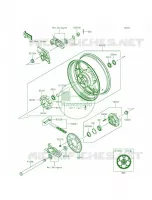Rear WheelChain per Kawasaki Ninja ZX-14R ABS 30th Anniversary 2015