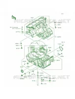 Crankcase per Kawasaki Ninja ZX-14R ABS 2015