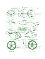DecalsRedFFFB per Kawasaki Ninja ZX-14R ABS 2015