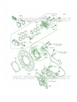 Rear Brake per Kawasaki Ninja ZX-14R ABS 2015