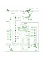Front Fork per Kawasaki Ninja ZX-6R 2014