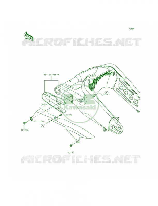 Chain Cover Kawasaki MOTOS 636 2014 Ninja ZX-6R  ZX636EEF