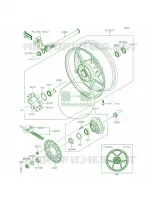 Rear WheelChain per Kawasaki Ninja ZX-6R ABS 2014