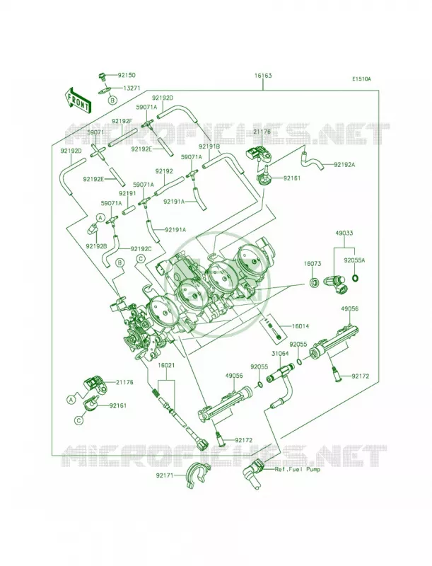 ThrottleCA Kawasaki MOTOS 636 2014 Ninja ZX-6R ABS  ZX636FEF