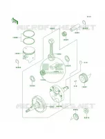 CrankshaftPistons per Kawasaki KDX200 2003