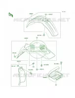 Fenders per Kawasaki KDX200 2003