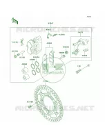 Front Brake per Kawasaki KDX200 2003