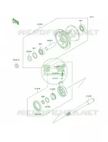 Front Hub per Kawasaki KDX200 2003