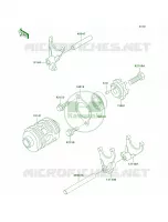 Gear Change DrumShift Forks per Kawasaki KDX200 2003