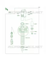 Shock Absorbers per Kawasaki KDX200 2003