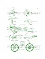 DecalsGreenFFFA per Kawasaki Ninja ZX-6R ABS 2013