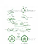 DecalsGreenEFFA per Kawasaki Ninja ZX-6R  2013