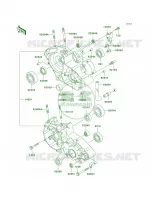 Crankcase per Kawasaki KDX220R 2003