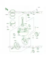 CrankshaftPistons per Kawasaki KDX220R 2003