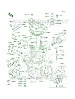 Cylinder HeadCylinder per Kawasaki KDX220R 2003