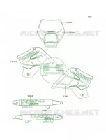 DecalsGreenA10 per Kawasaki KDX220R 2003
